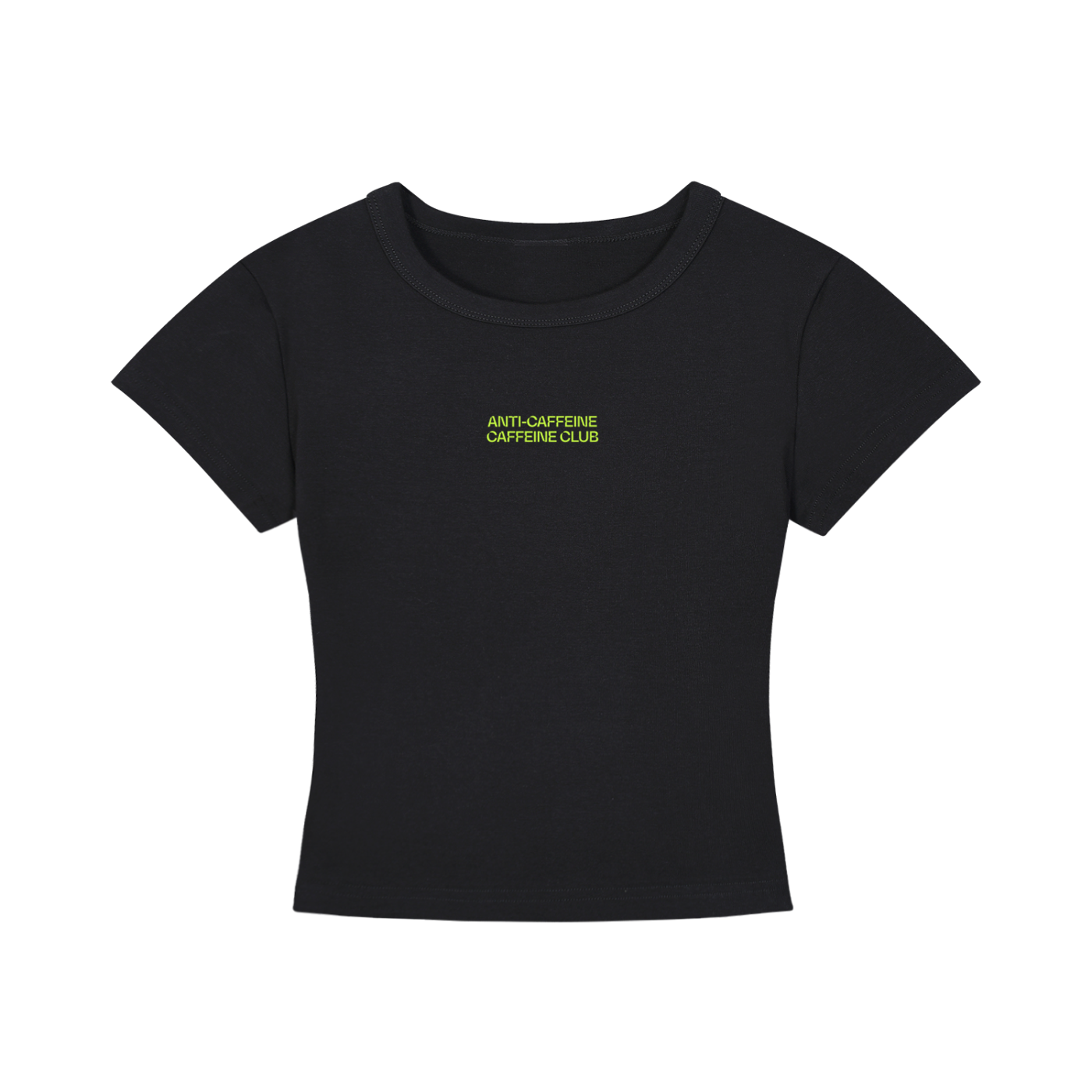 ANTI-CAFFEINE CAFFEINE CLUB CROPPED TEE